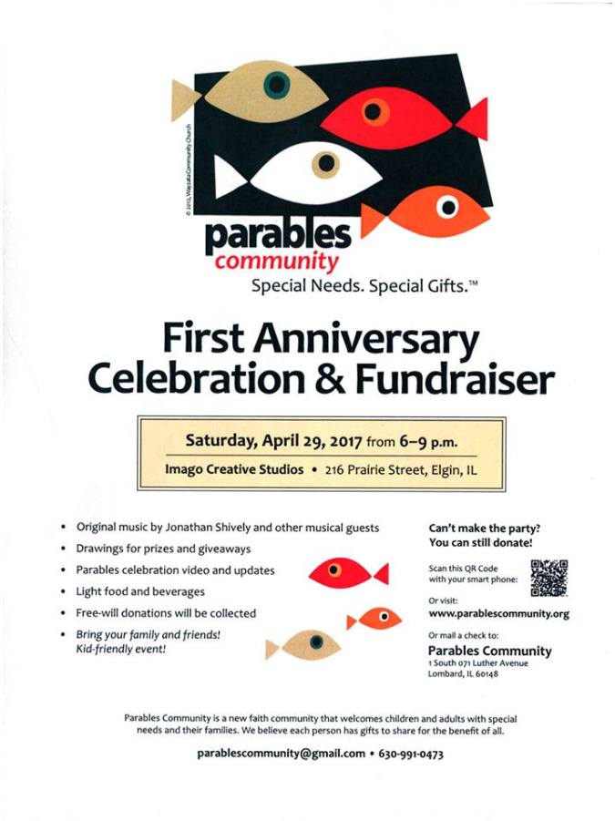 Parables Anniversary Flyer